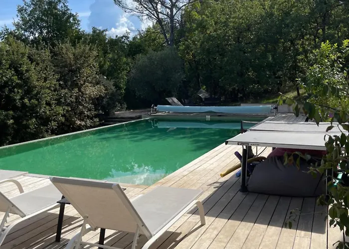 Sous les oliviers - Piscine chauffée - Studios de standing climatisés